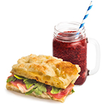 Sándwich y Smoothie