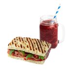 Sándwich y Smoothie